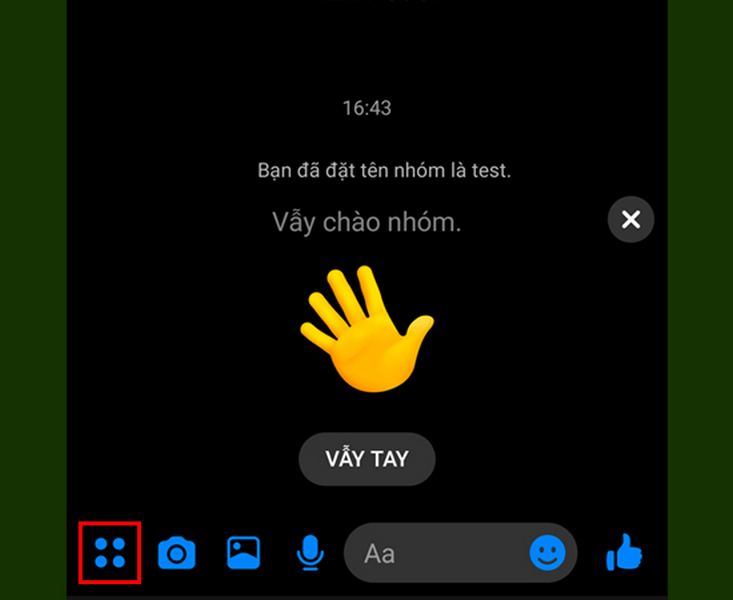 giao diện nhóm chat messenger trên facebook
