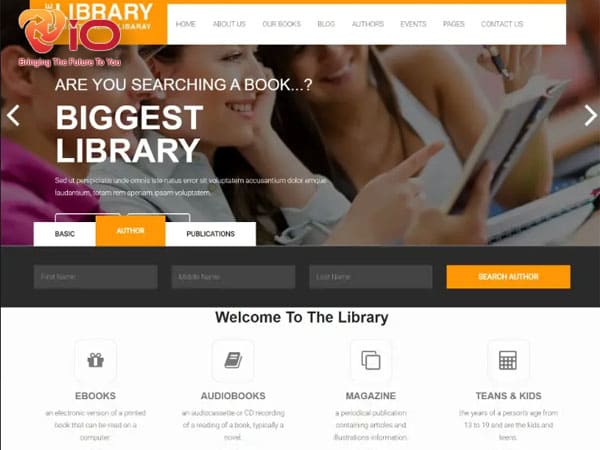 Website quản lý thư viện 2024