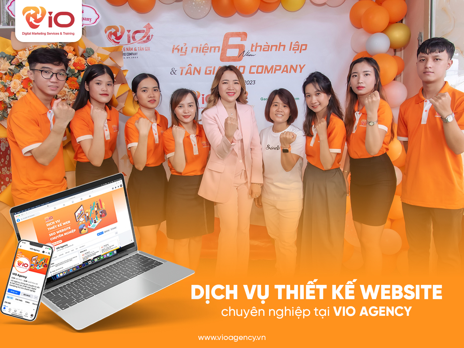 Dịch vụ thiết kế website chuyên nghiệp tại VIO AGENCY 