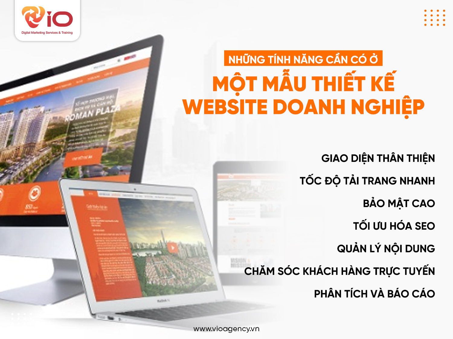 Những tính năng cần có ở một mẫu thiết kế website doanh nghiệp