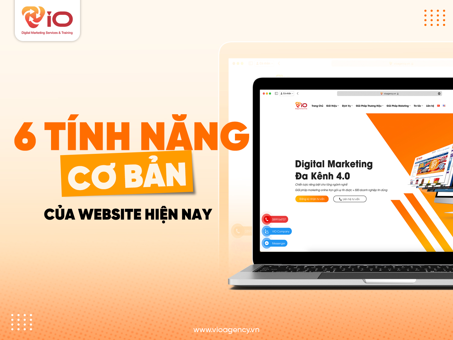 tính năng của website