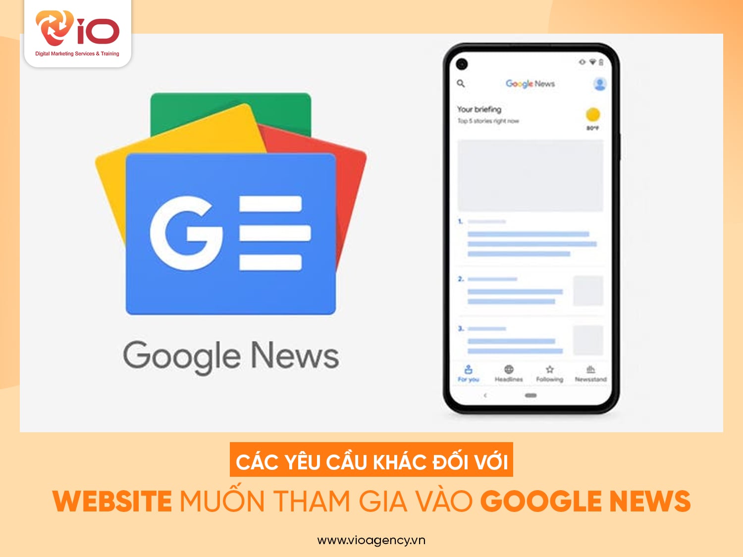 Một số yêu cầu khác đối với website khi gia nhập Google News là gì?