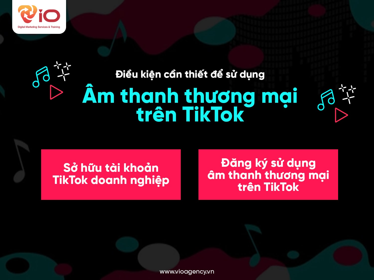 Điều kiện cần thiết để sử dụng âm thanh thương mại trên TikTok