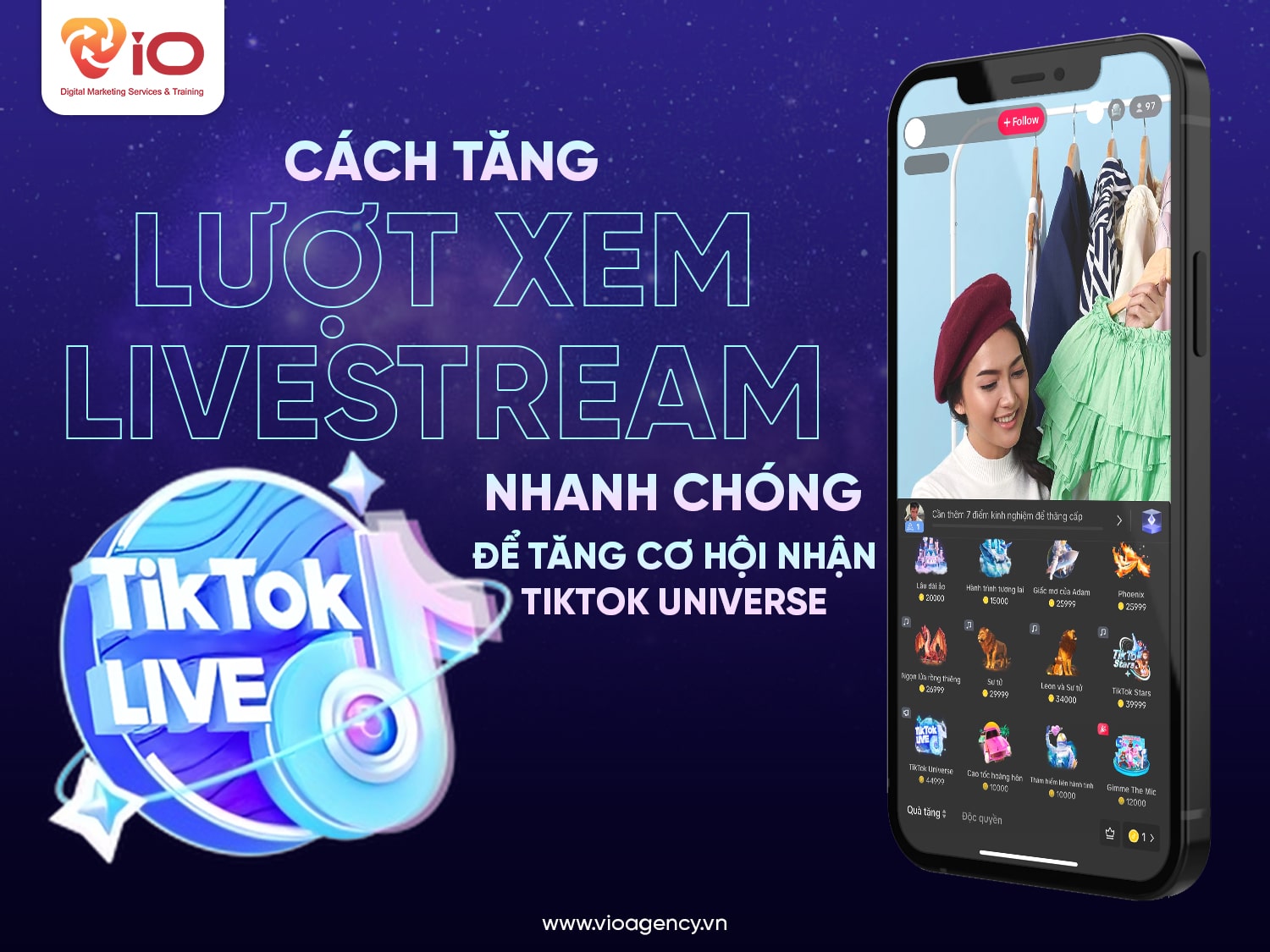 Cách tăng lượt xem Livestream nhanh chóng để tăng cơ hội nhận Tiktok Universe