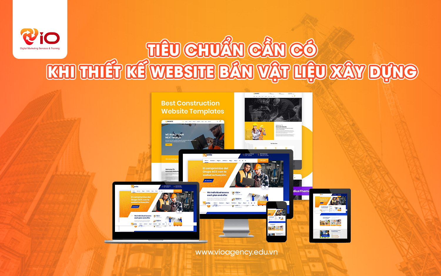 Tiêu chuẩn cần có khi thiết kế website bán vật liệu xây dựng