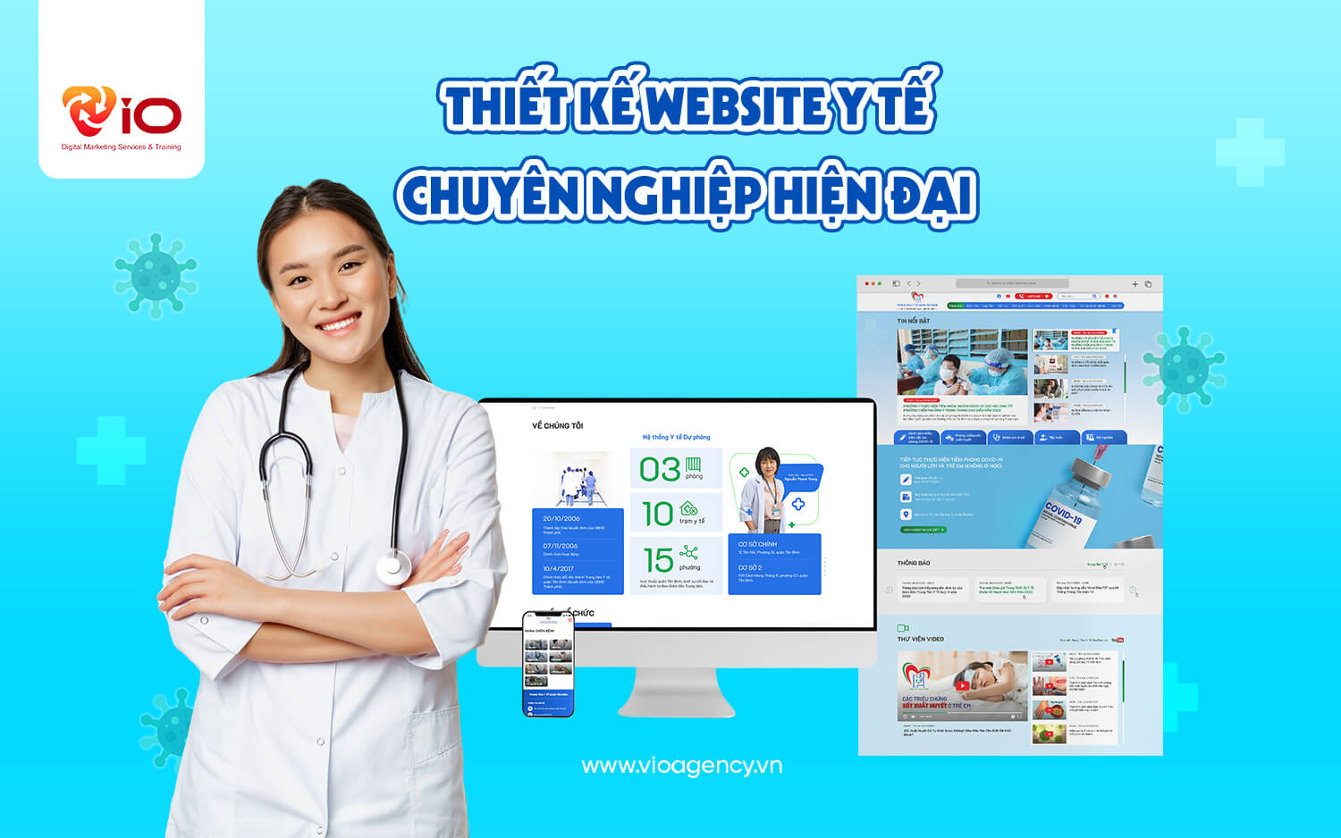 thiết kế website y tế