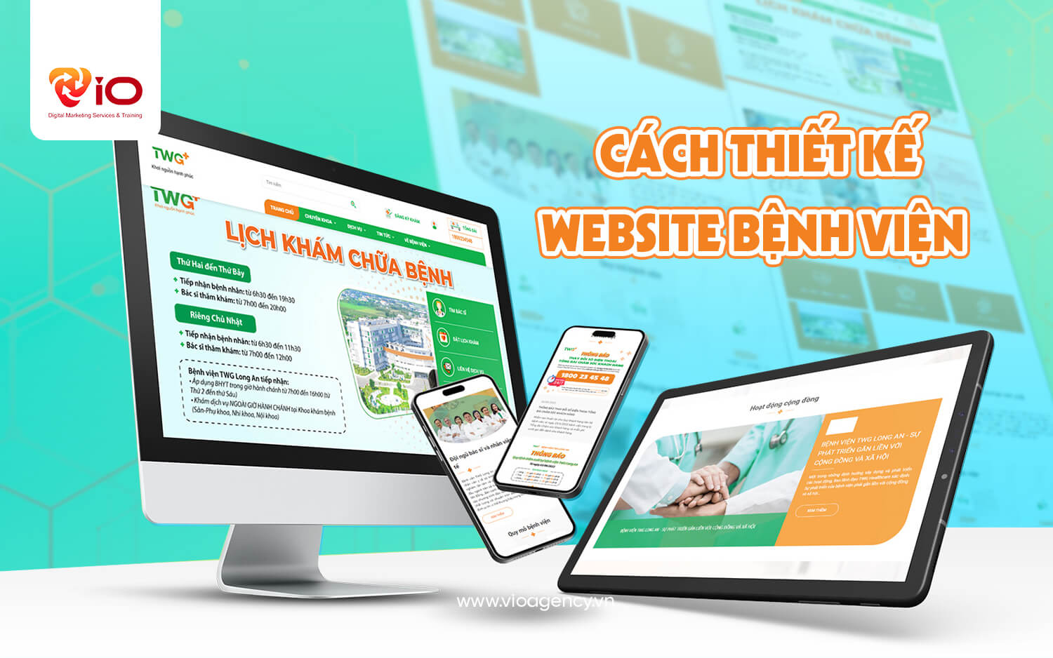 Cách thiết kế website bệnh viện 