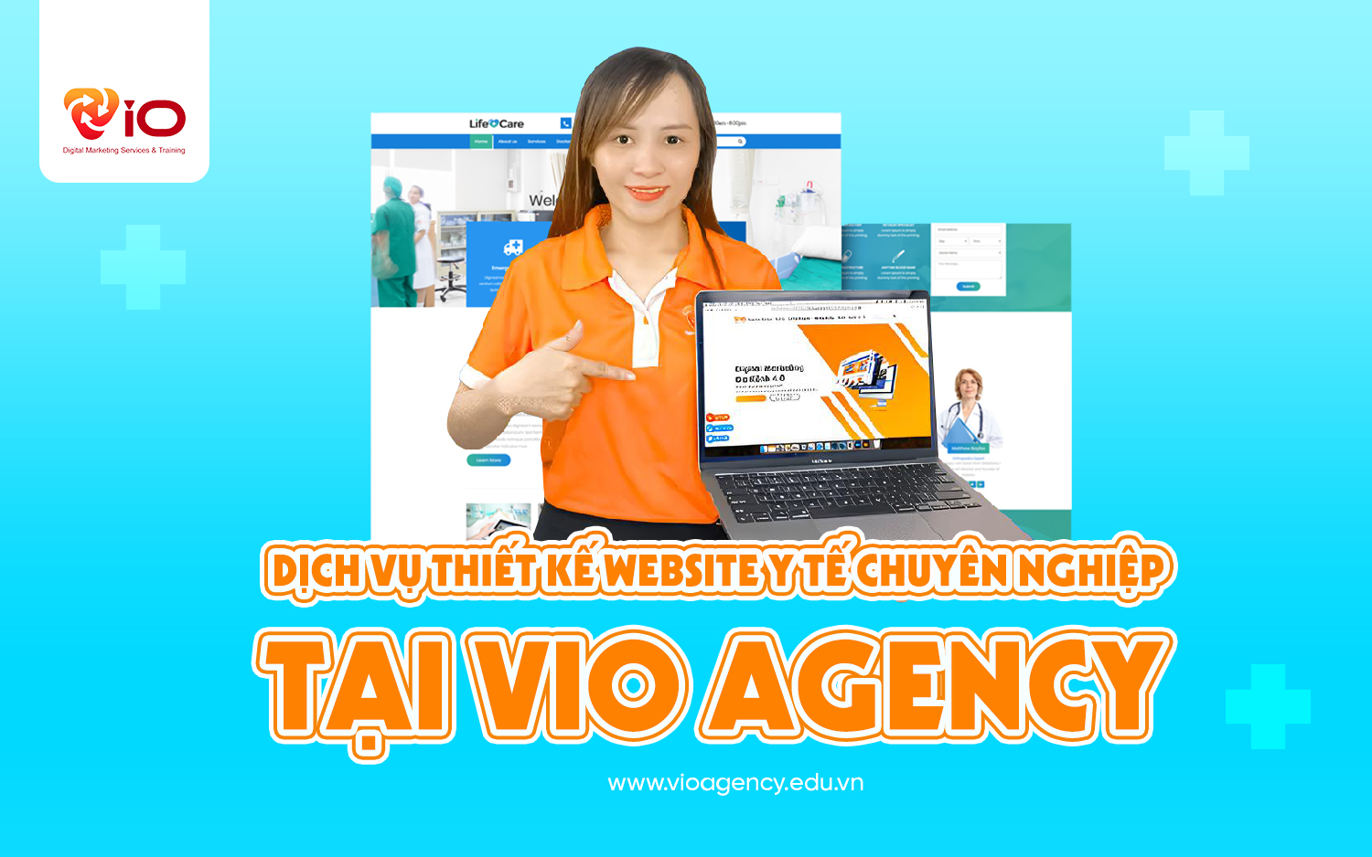 Dịch vụ thiết kế website y tế chuyên nghiệp tại VIO Agency