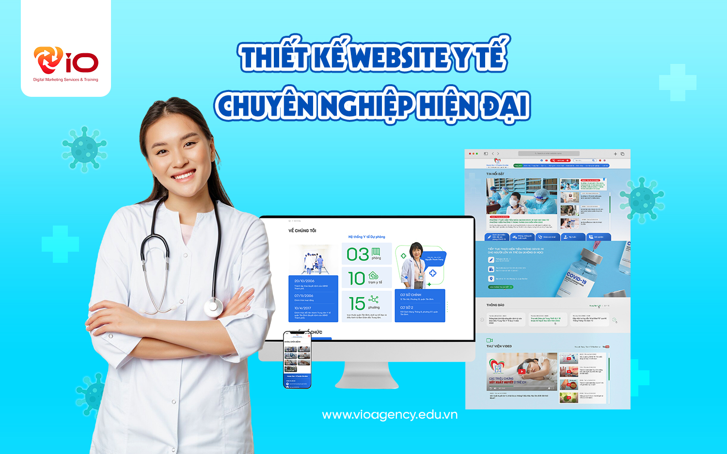 thiết kế website y tế