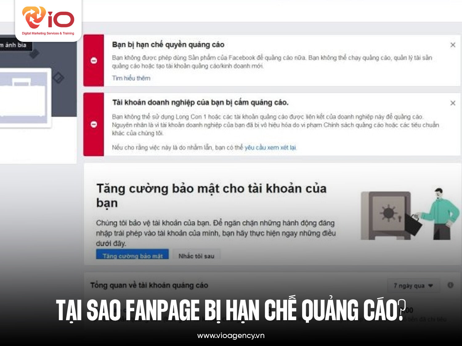 Tại sao fanpage bị hạn chế quảng cáo?