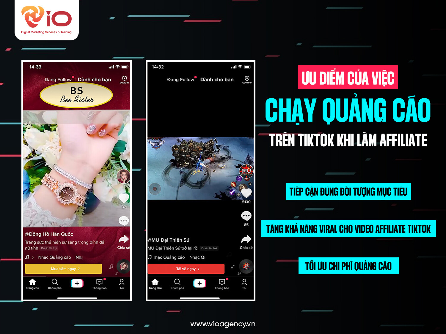 Ưu điểm của việc chạy quảng cáo trên TikTok khi làm Affiliate