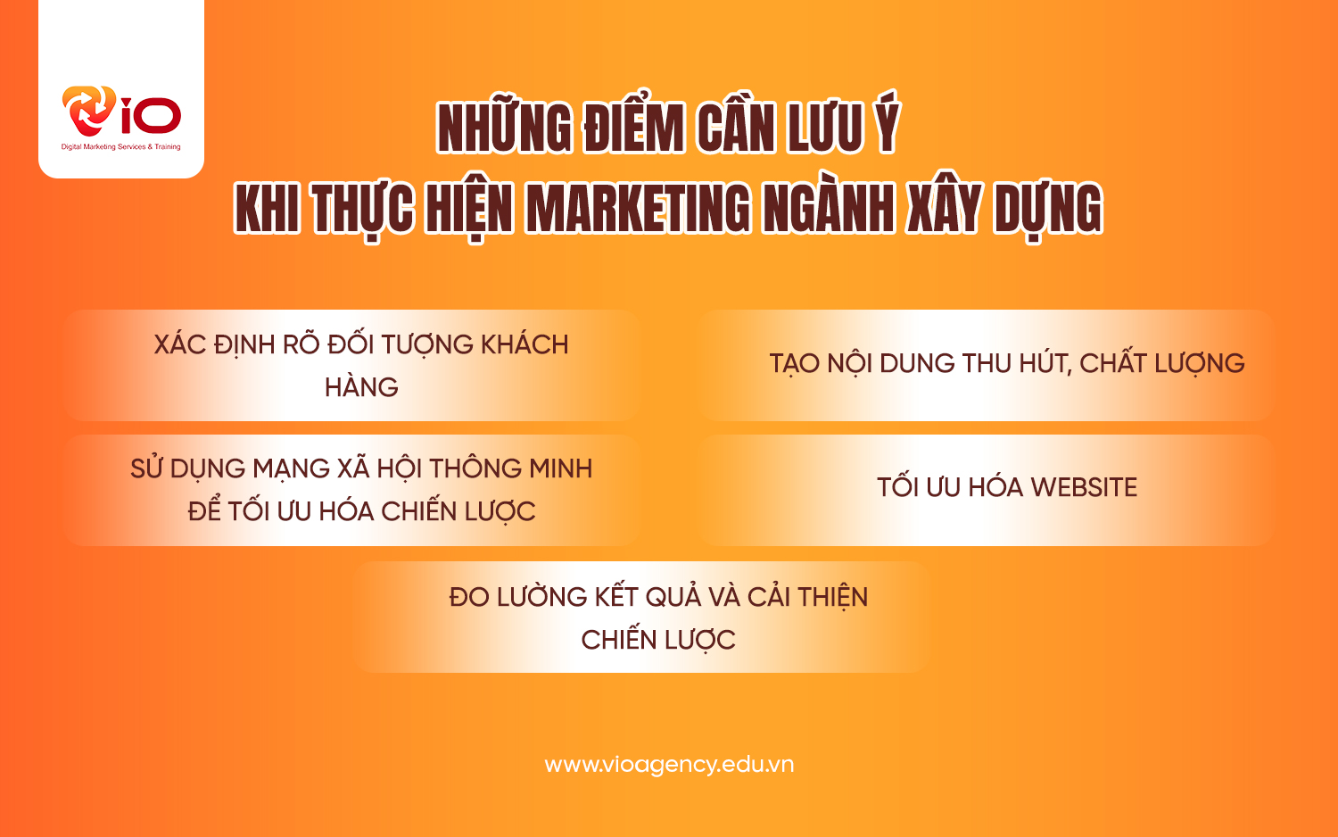 Những điểm cần lưu ý khi thực hiện Marketing ngành xây dựng