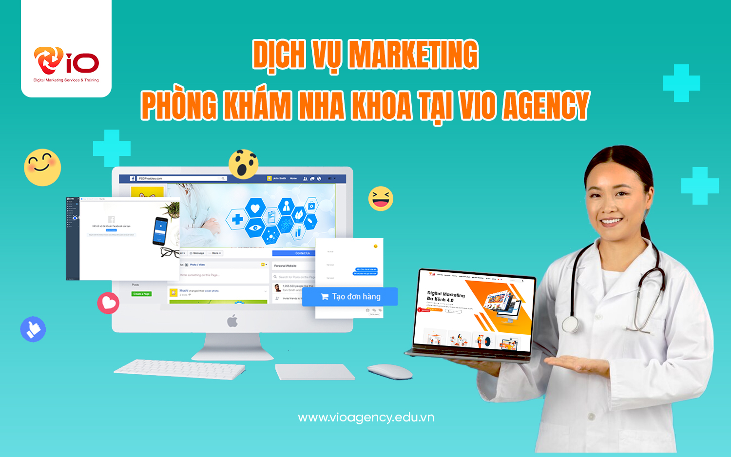 Dịch vụ xây dựng marketing phòng khám đa khoa của VIO Agency