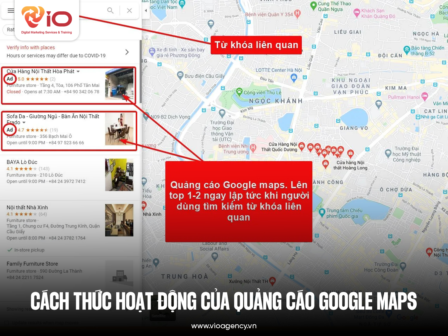 Cách thức hoạt động của quảng cáo Google Maps