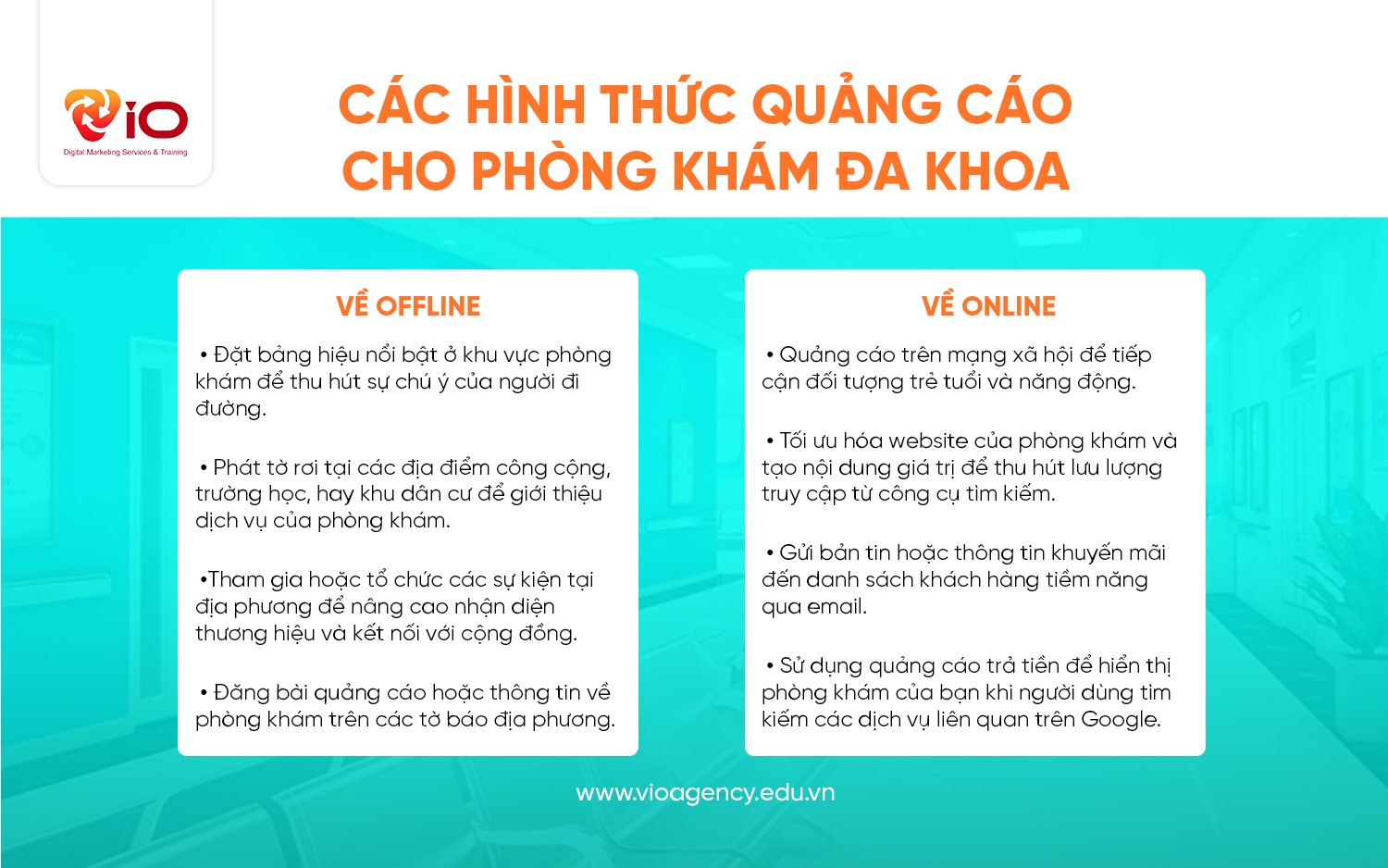 Các hình thức quảng cáo cho phòng khám đa khoa