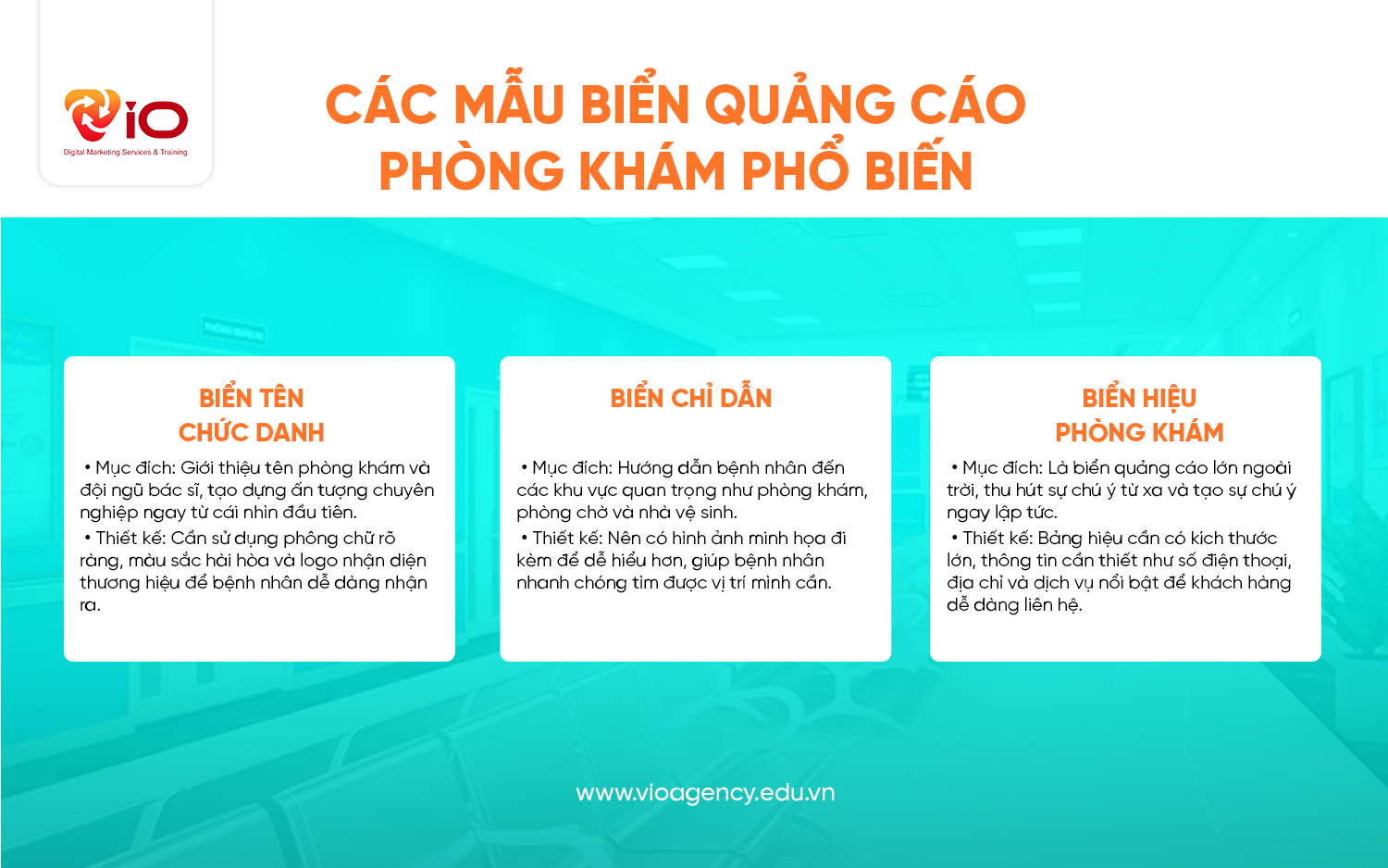 Các mẫu biển quảng cáo phòng khám phổ biến