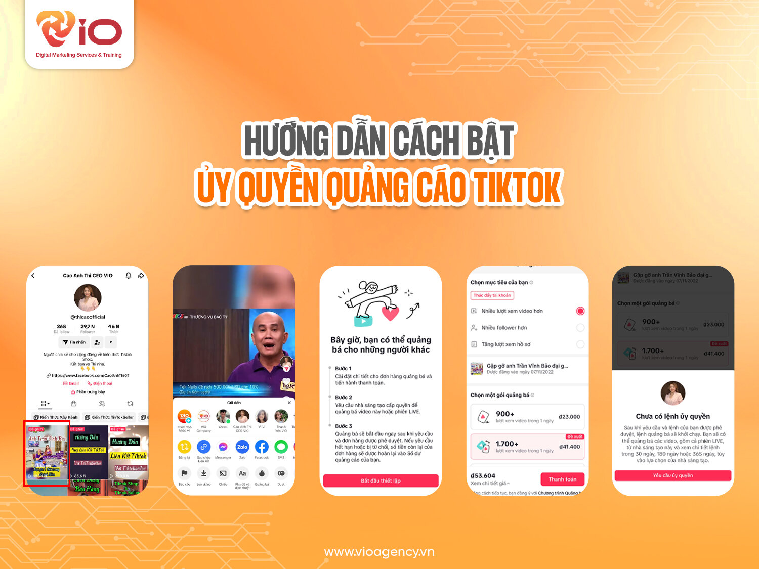 Hướng dẫn cách bật ủy quyền quảng cáo TikTok