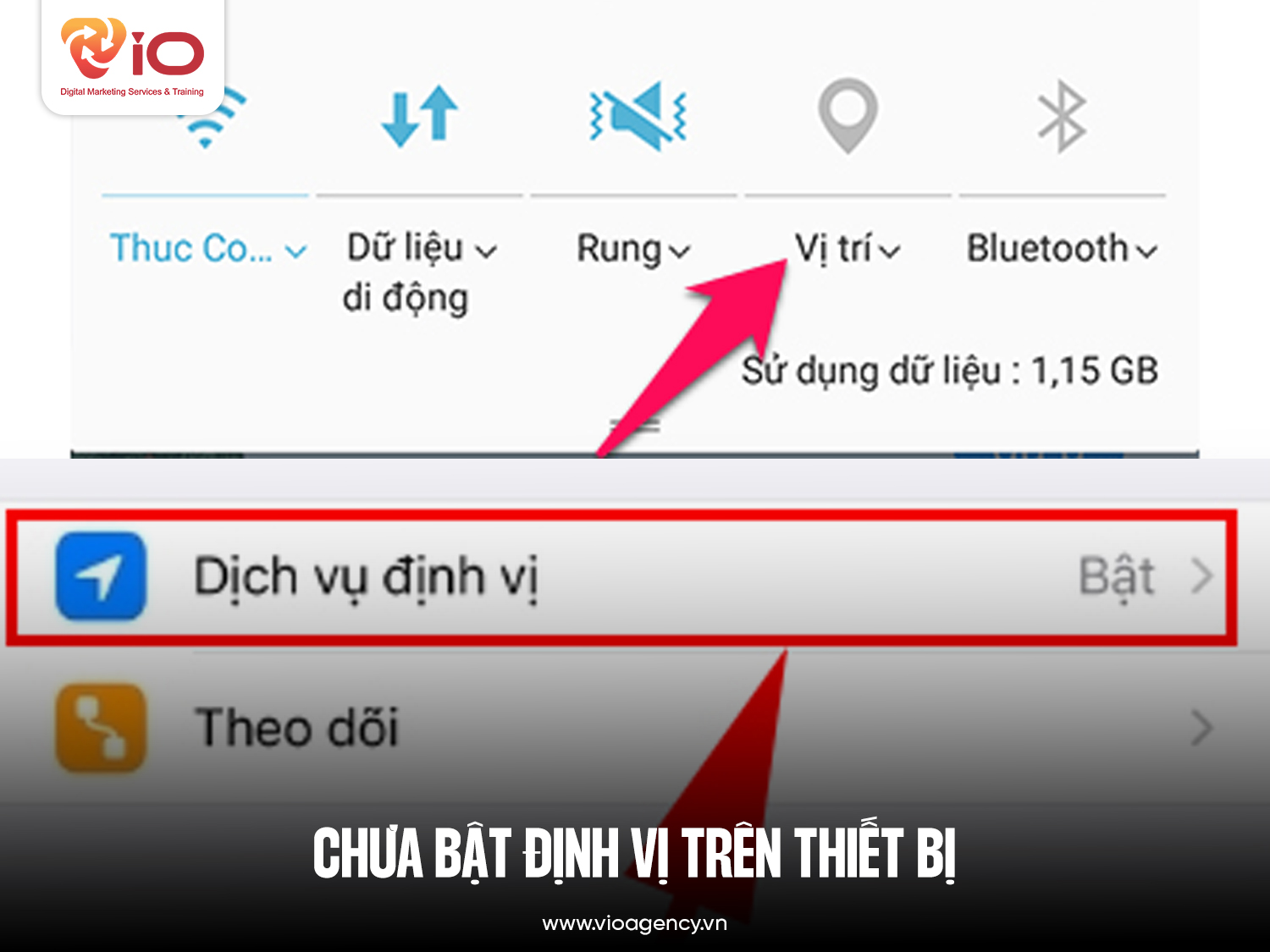 Fanpage không thể check in được do chưa bật định vị trên thiết bị