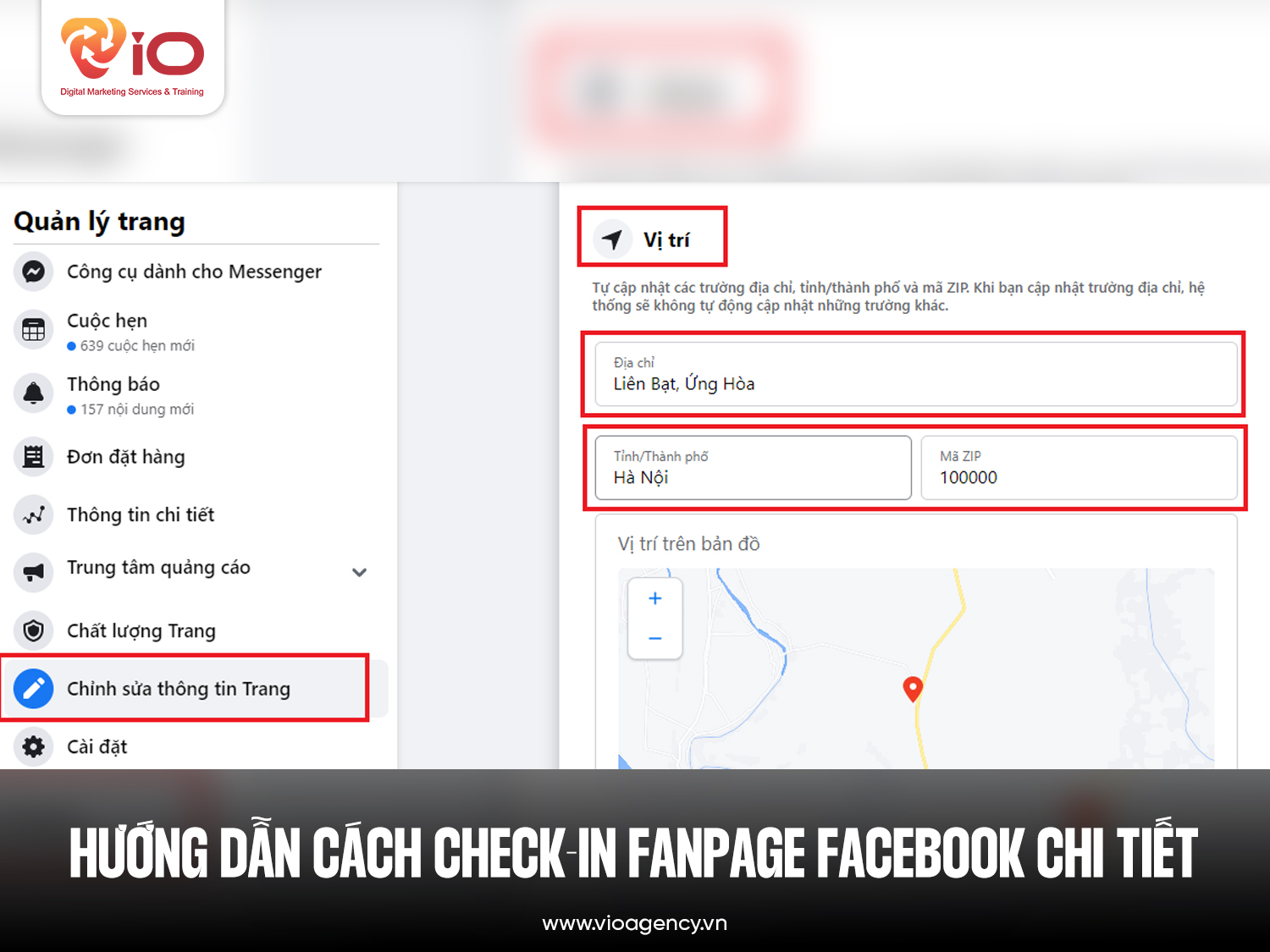 Hướng dẫn cách Check in Fanpage Facebook chi tiết