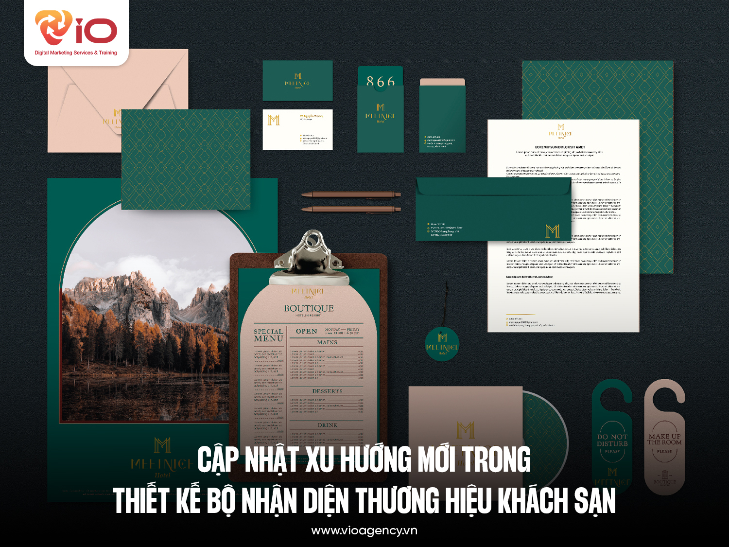 Cập nhật xu hướng mới trong thiết kế bộ nhận diện thương hiệu khách sạn 