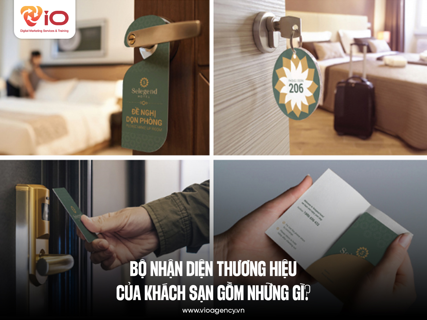 Bộ nhận diện thương hiệu của khách sạn gồm những gì?