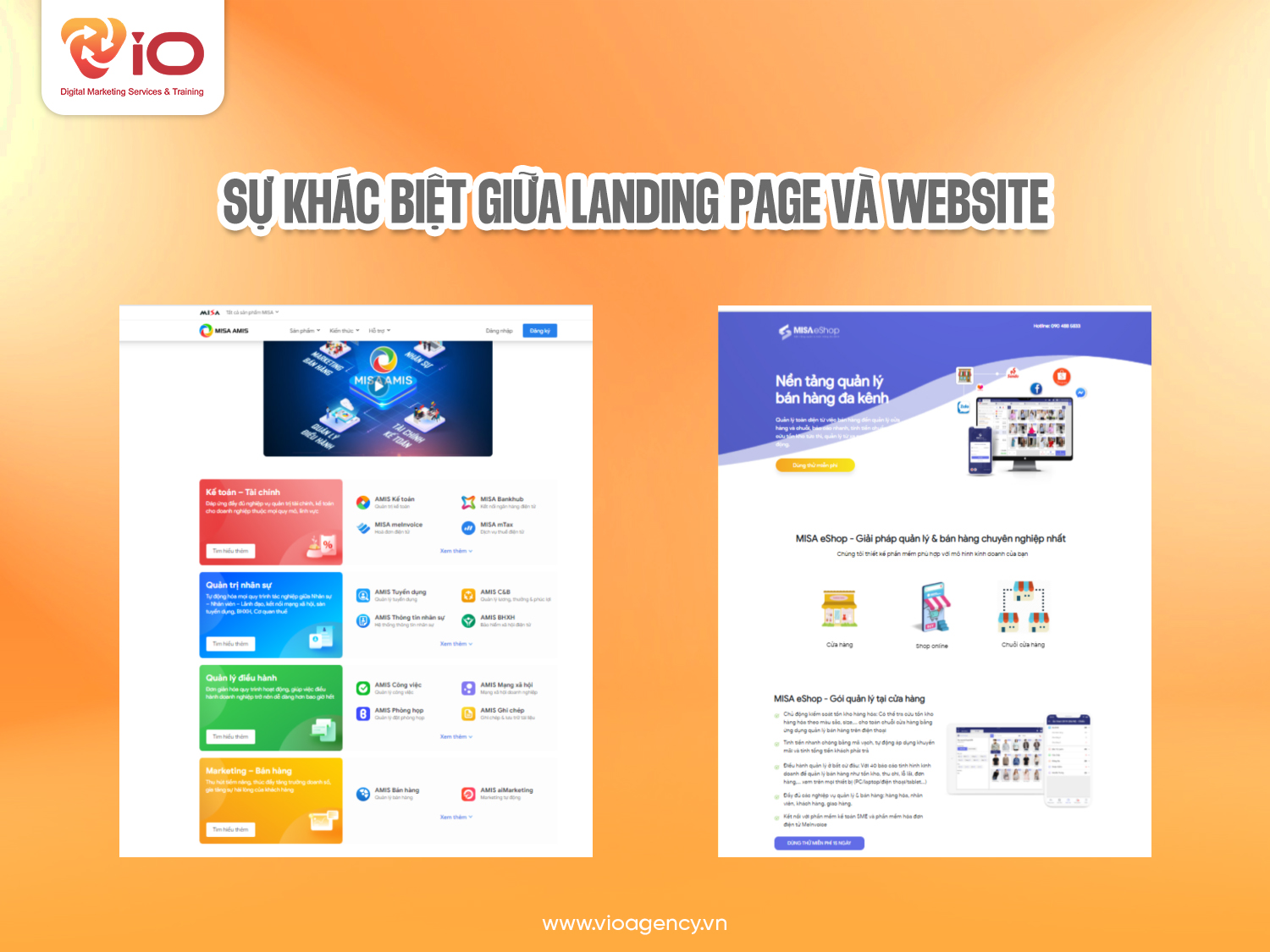 Sự khác biệt giữa thiết kế Landing Page và Website là gì? 