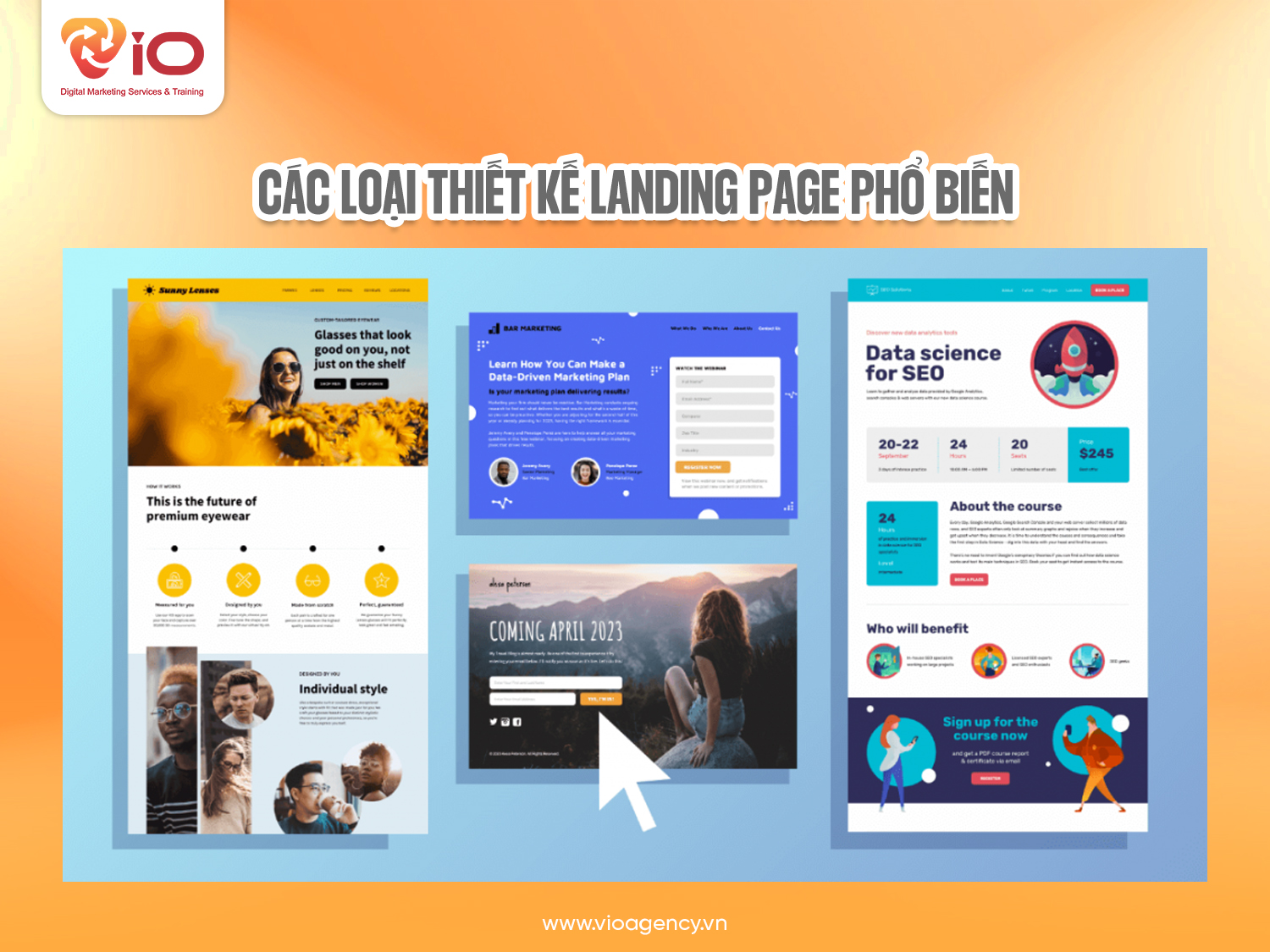 Các loại thiết kế Landing Page phổ biến