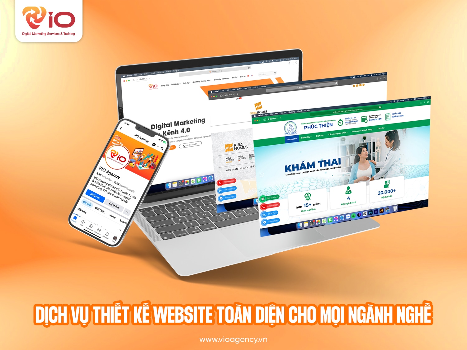 Dịch vụ thiết kế Web toàn diện cho mọi ngành nghề