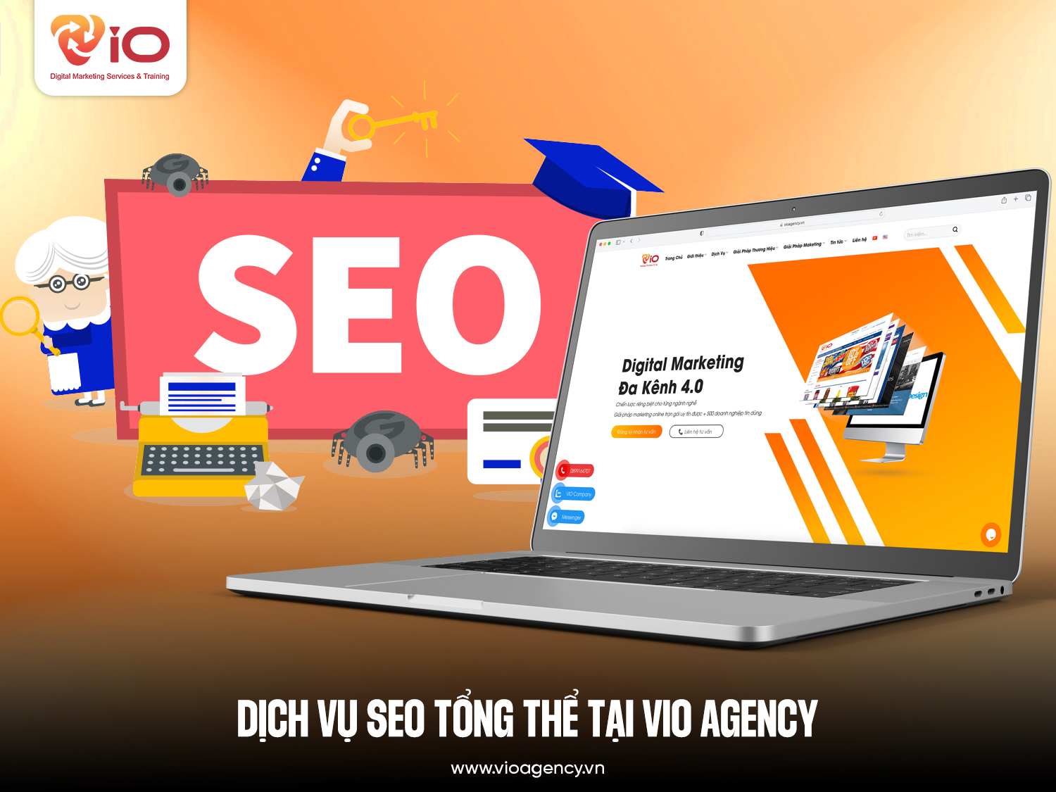 Về dịch vụ SEO tổng thể và SEO từ khóa tại VIO Agency