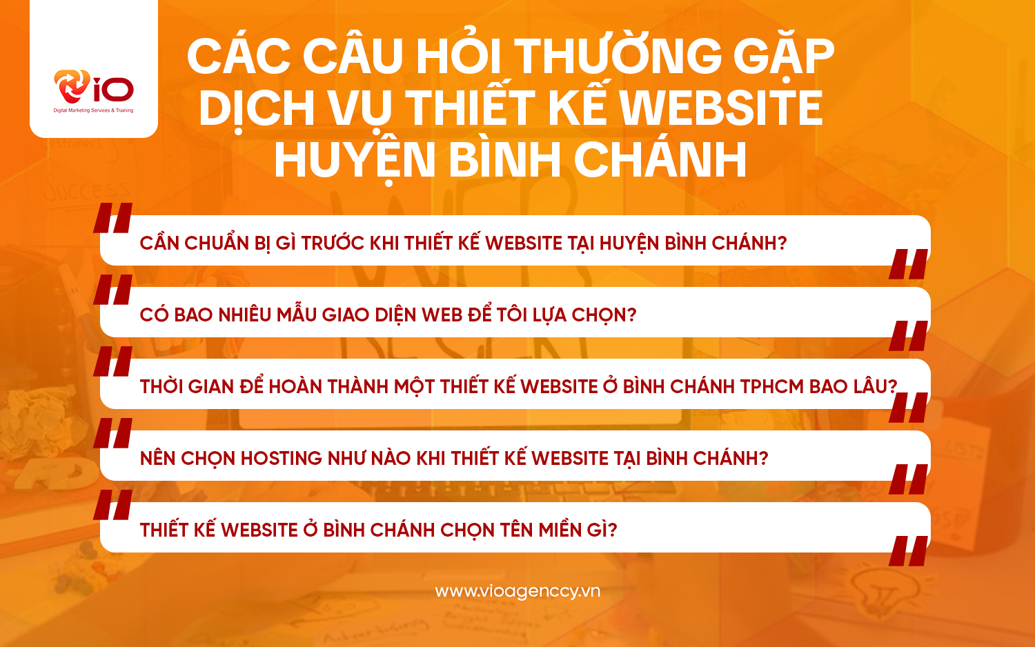 Các câu hỏi thường gặp dịch vụ thiết kế website Huyện Bình Chánh