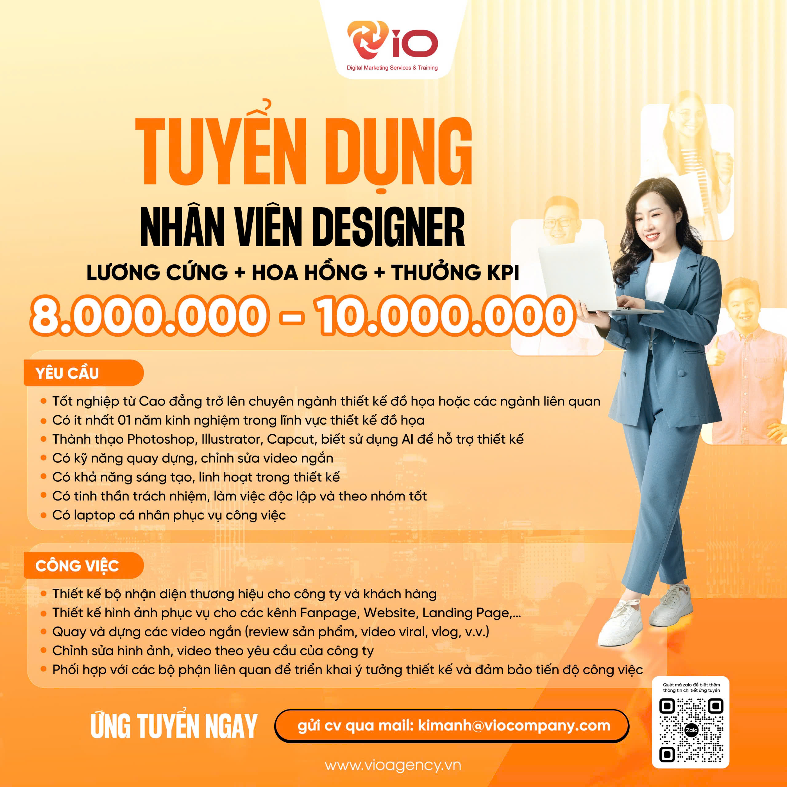 Tuyển dụng: Nhân Viên Designer