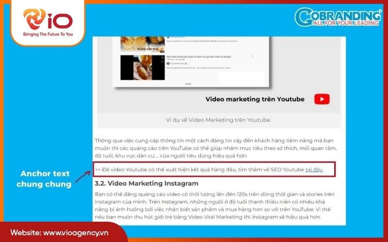 Anchor text chung chung