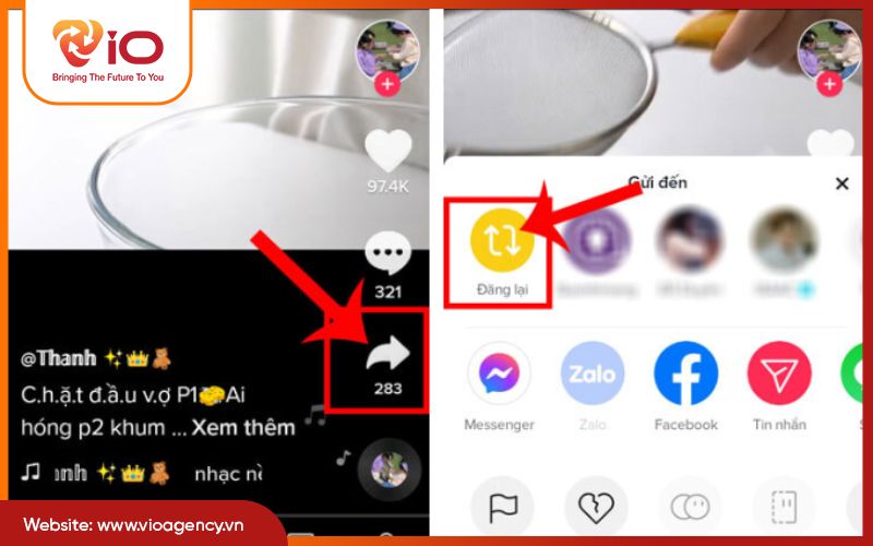 Cách đăng lại video của người khác trên TikTok bằng tính năng Repost