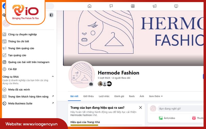 Bước 1: Truy cập Fanpage cần đổi tên