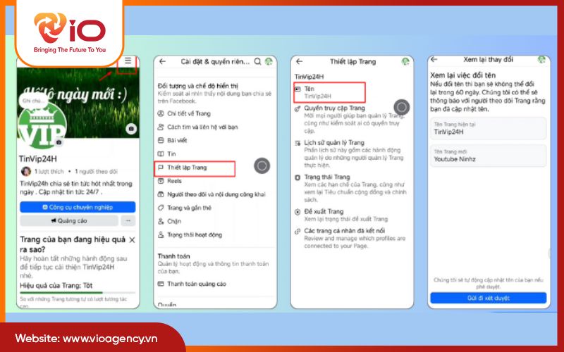 Hướng dẫn chi tiết cách đổi tên Fanpage Facebook 2025 trên điện thoại