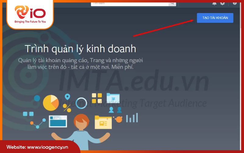 Truy cập trang Facebook Business