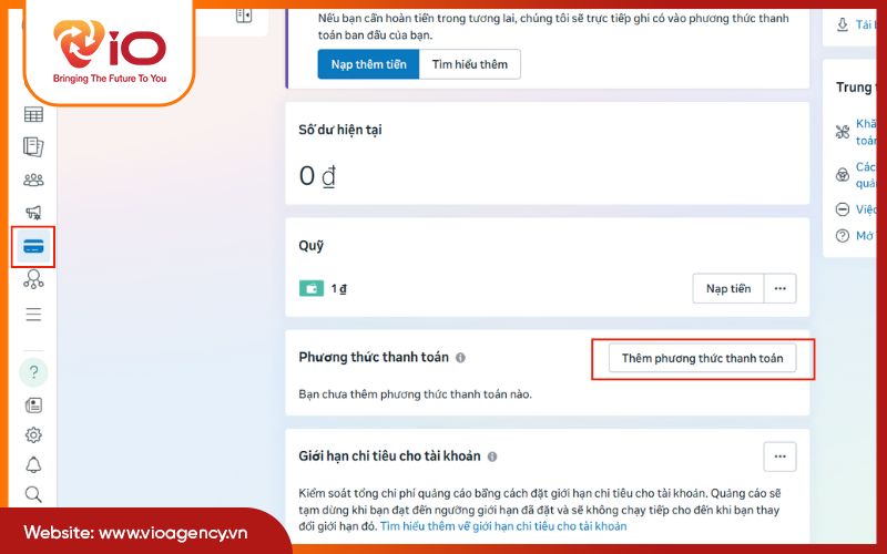Cách thêm phương thức thanh toán vào tài khoản quảng cáo Facebook