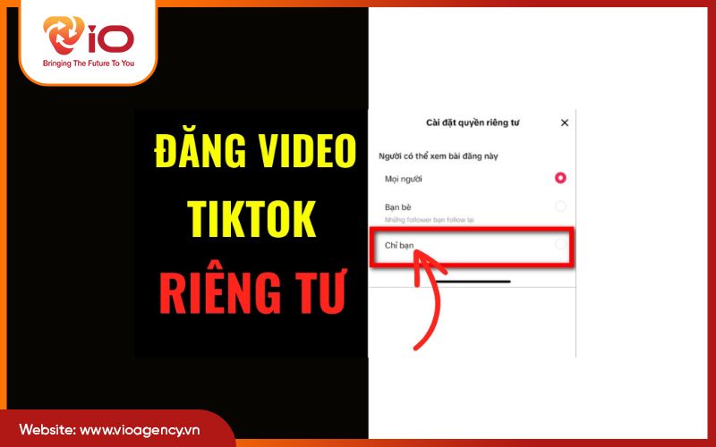 Thay đổi quyền riêng tư cho video TikTok