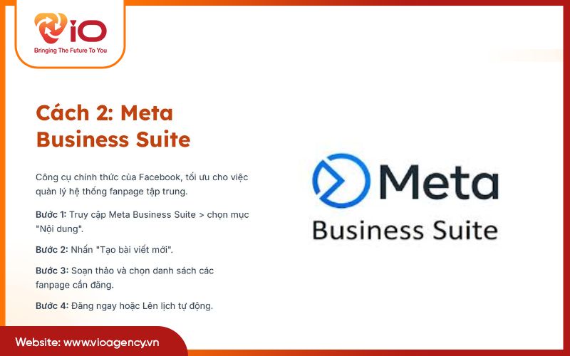Cách đăng 1 bài viết lên nhiều fanpage bằng Meta Business Suite