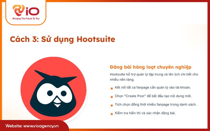 Cách đăng bài viết lên nhiều page bằng Hootsuite