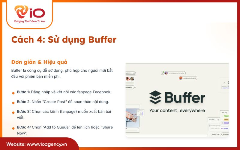 Cách đăng 1 bài viết lên nhiều fanpage bằng Buffer