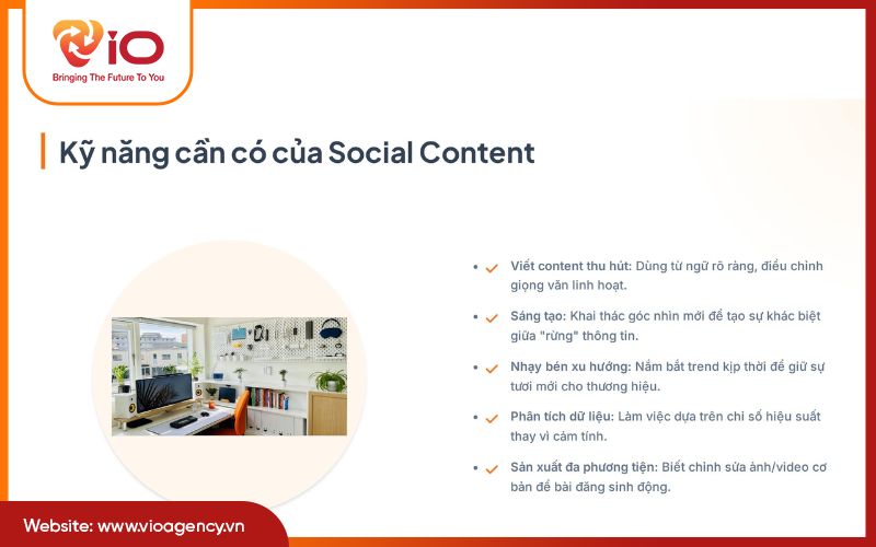 Những kỹ năng cần có của một Social Content