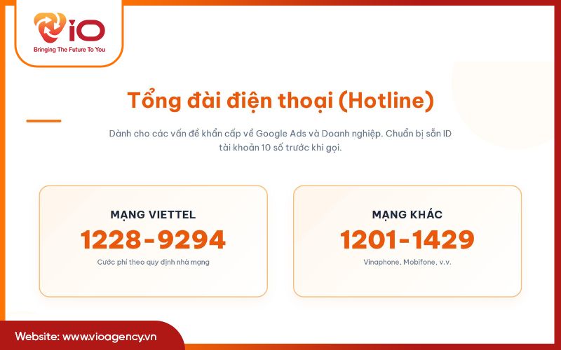 Liên hệ tổng đài hỗ trợ Google Việt Nam qua điện thoại