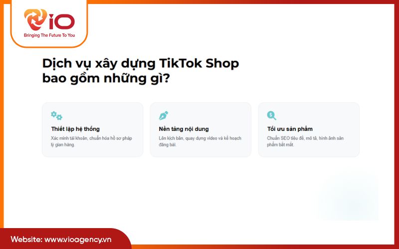 Dịch vụ xây dựng TikTok shop bao gồm những gì?