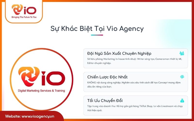 Dịch vụ xây kênh TikTok thương hiệu cá nhân tại Vio Agency có gì khác biệt?