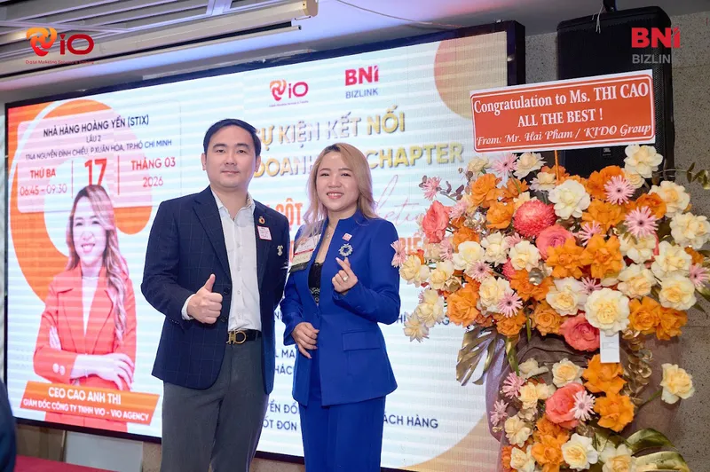 Doanh nhân kết nối kinh doanh tại sự kiện BNI Bizlink