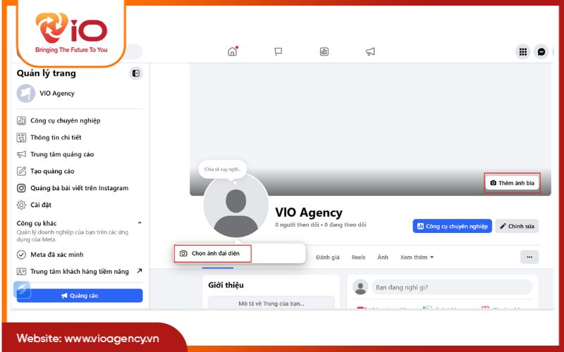 Cập nhật ảnh đại diện, ảnh bìa trang facebook
