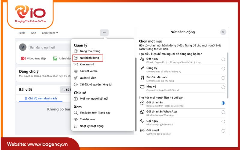 Cách chèn CTA trên trang Facebook
