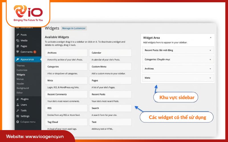 Dán code vào wordpress
