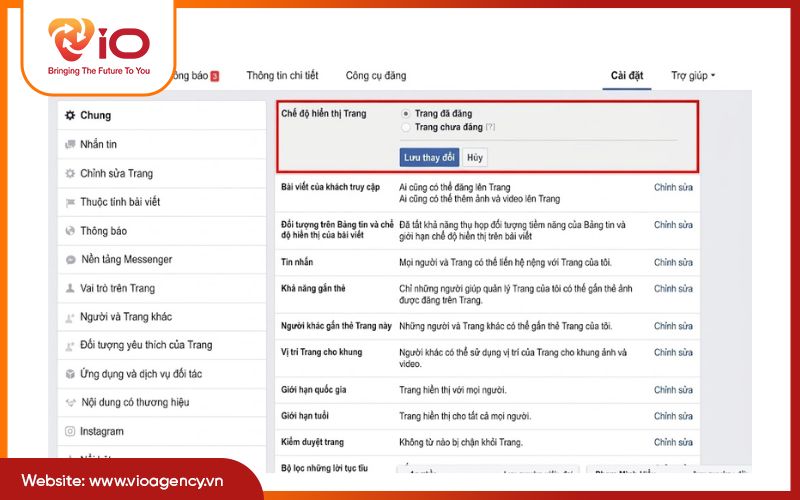 Lỗi không hiển thị fanpage